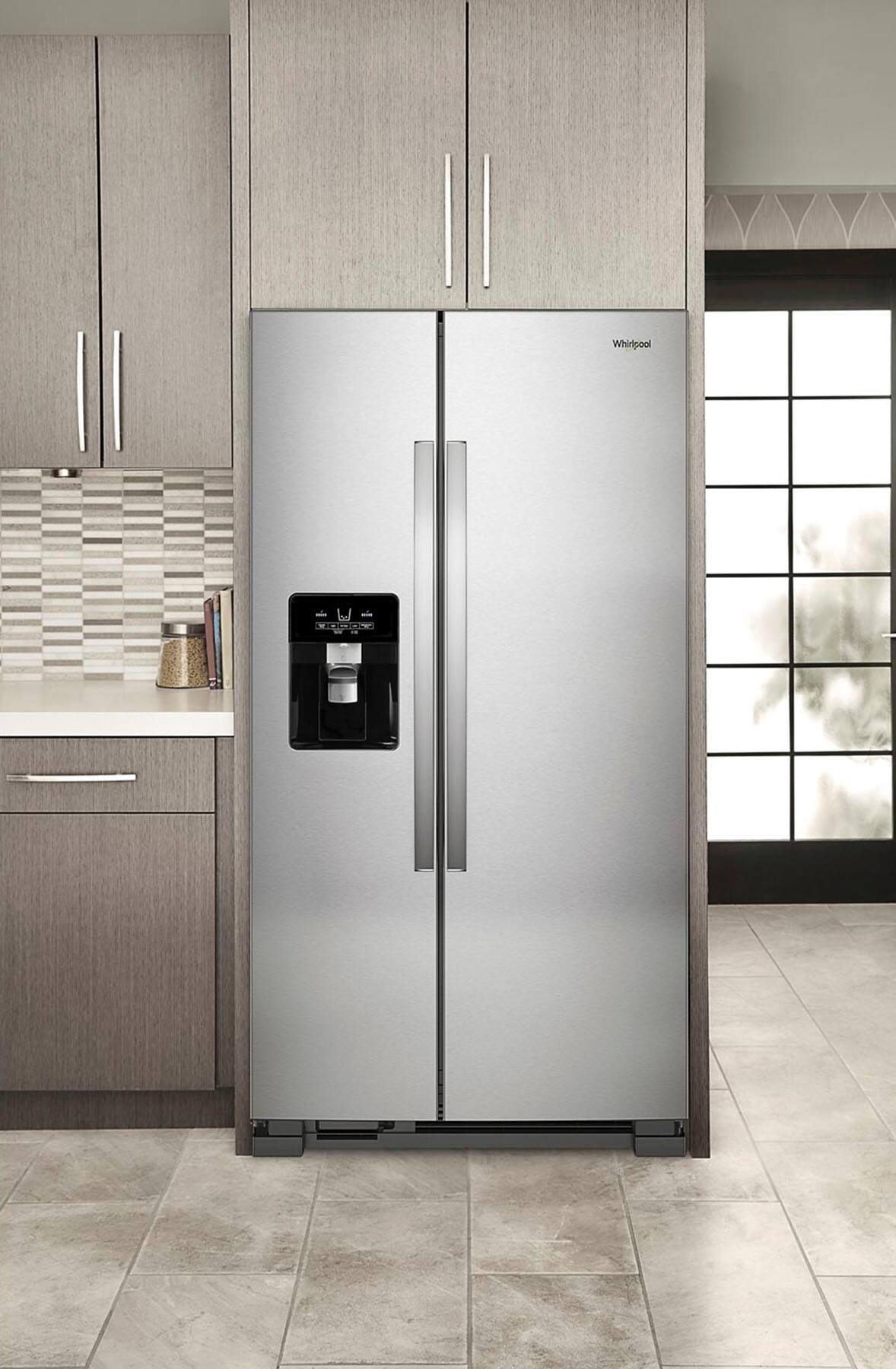 Whirlpool WRS321SDHZ 21.4 Cu. Ft 33" Side-by-Side Refrigerator, Stainless Steel - Image 8