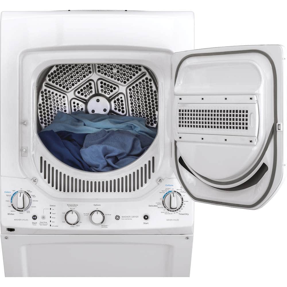 GE GUD24ESSMWW 2.3 Cu. Ft 4.4 Cu. Ft Washer Dryer Top Load ENERGY STAR White - Image 5