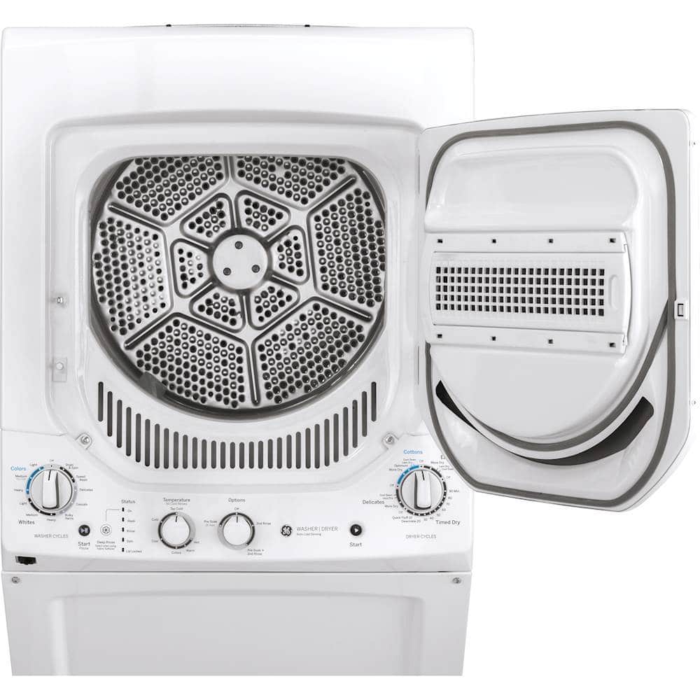 GE GUD24ESSMWW 2.3 Cu. Ft 4.4 Cu. Ft Washer Dryer Top Load ENERGY STAR White - Image 6