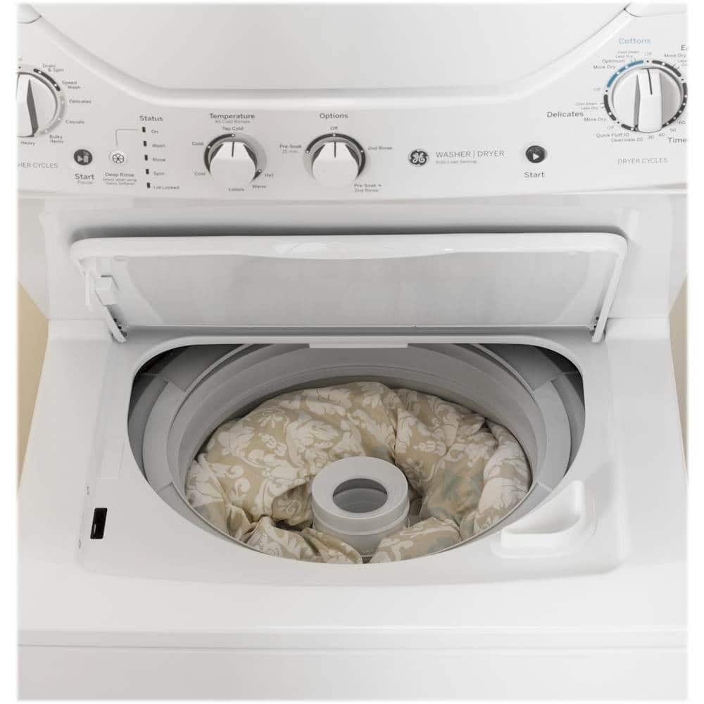 GE GUD24ESSMWW 2.3 Cu. Ft 4.4 Cu. Ft Washer Dryer Top Load ENERGY STAR White - Image 8