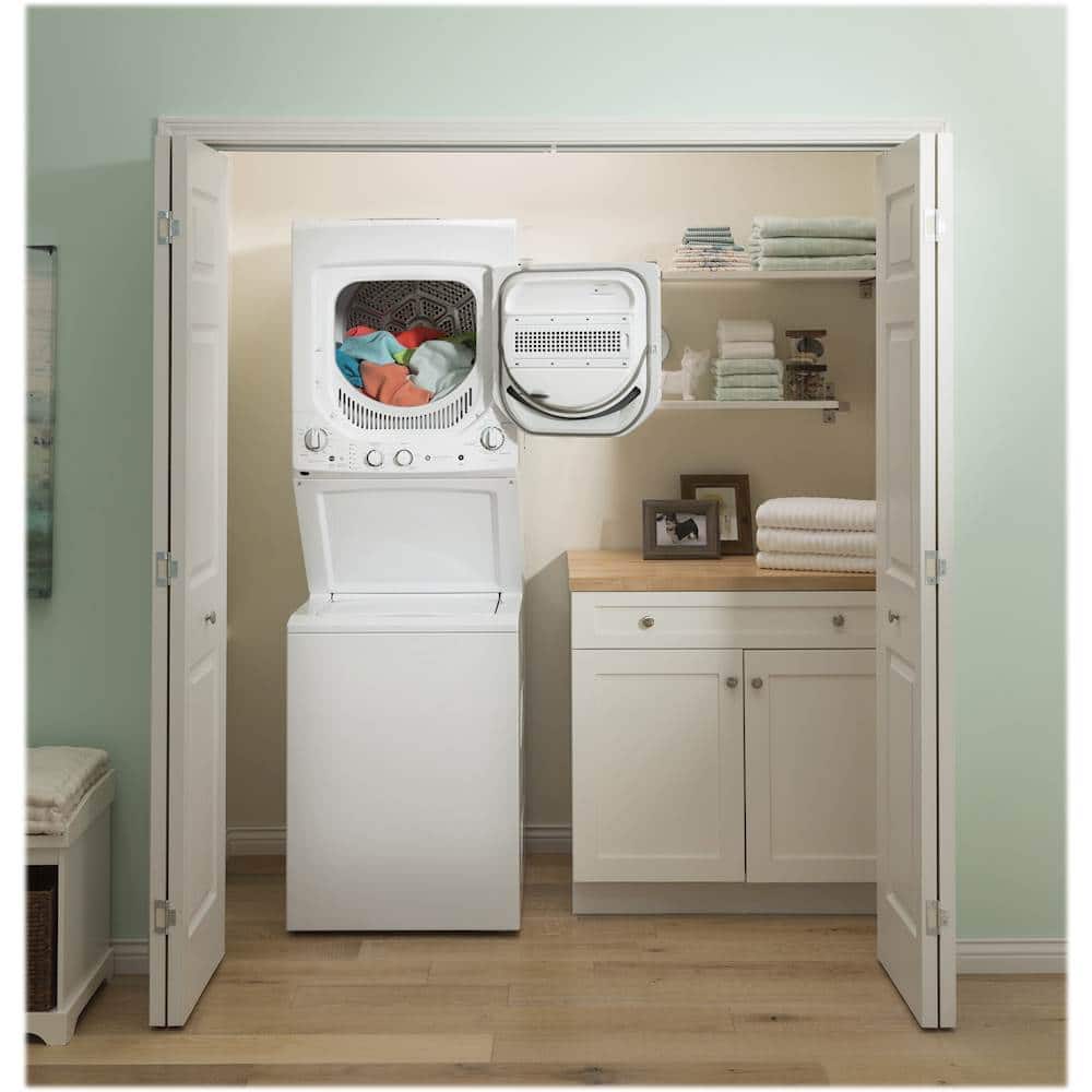 GE GUD24ESSMWW 2.3 Cu. Ft 4.4 Cu. Ft Washer Dryer Top Load ENERGY STAR White - Image 9