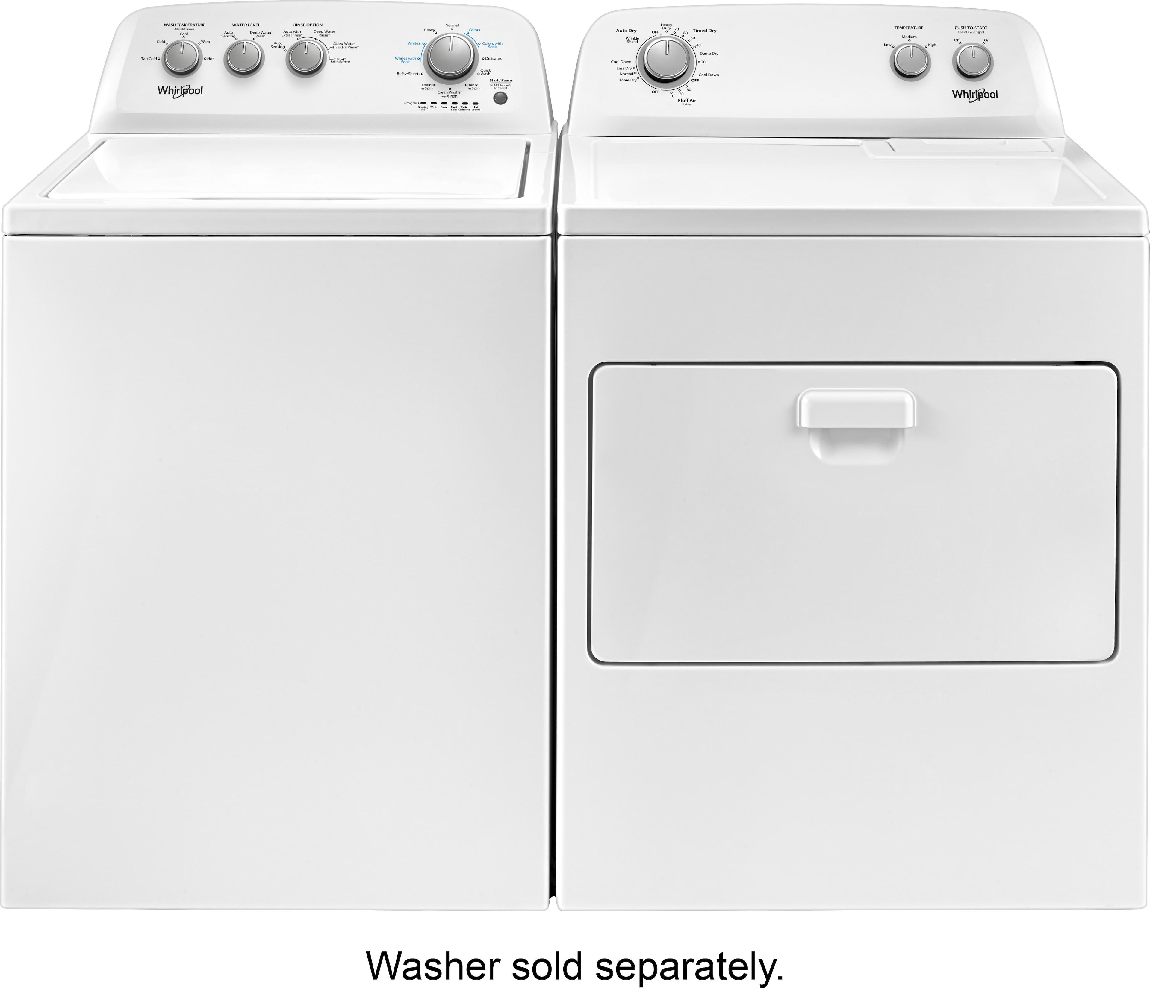 Whirlpool WED4850HW 7 Cu. Ft Dryer ENERGY STAR White - Image 5