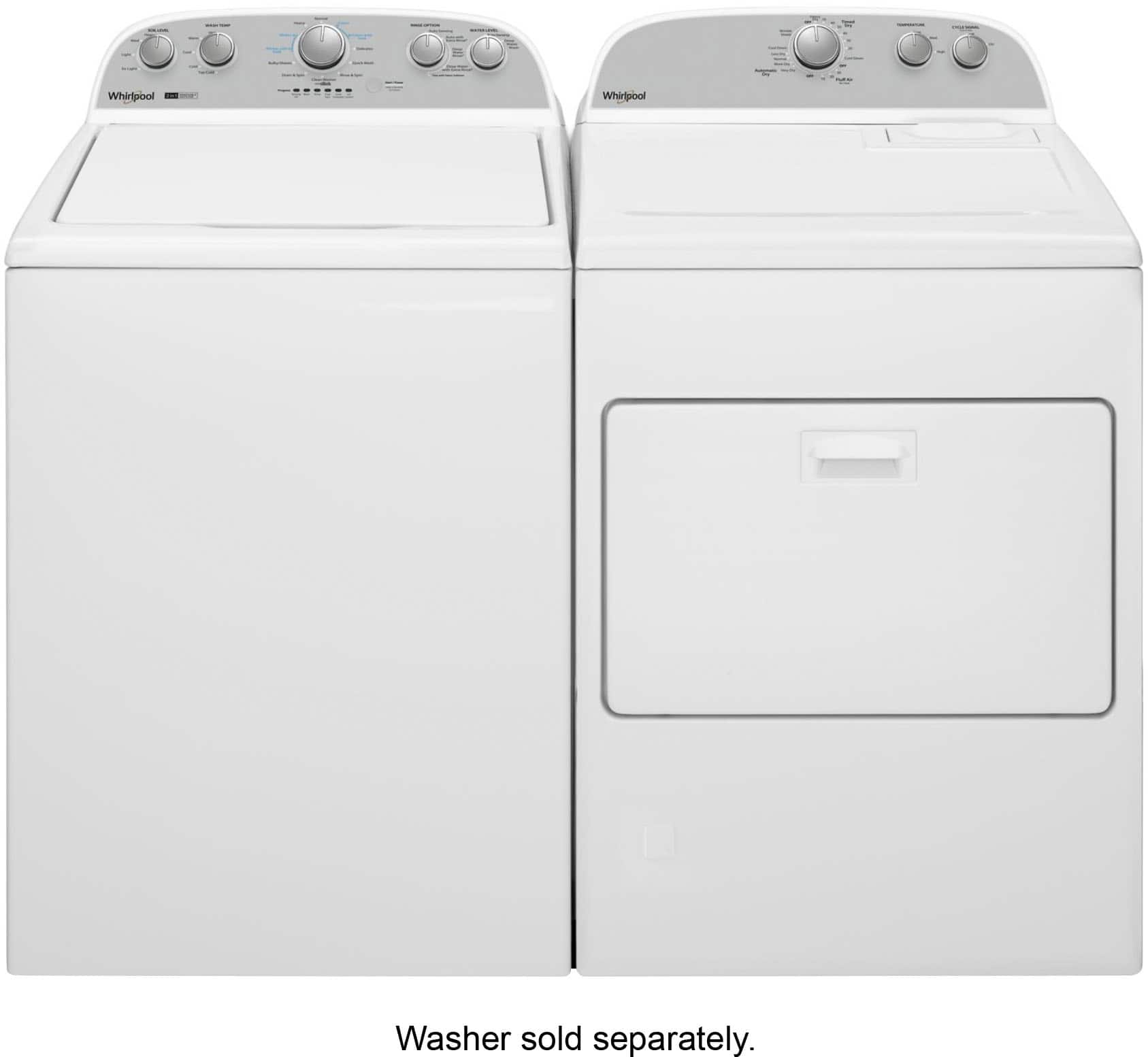 Whirlpool WED4950HW 7 Cu. Ft Electric Dryer ENERGY STAR White - Image 5