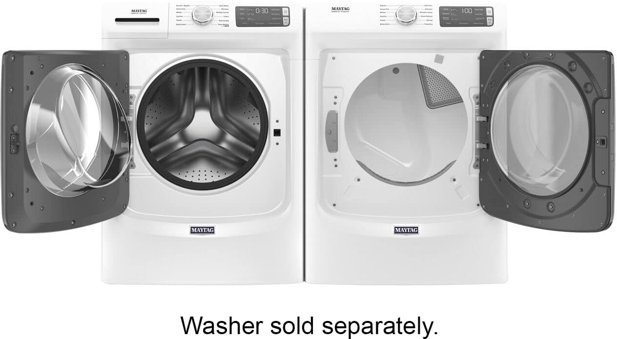 Maytag MED6630HW 7.3 Cu. Ft Dryer Steam ENERGY STAR White - Image 13