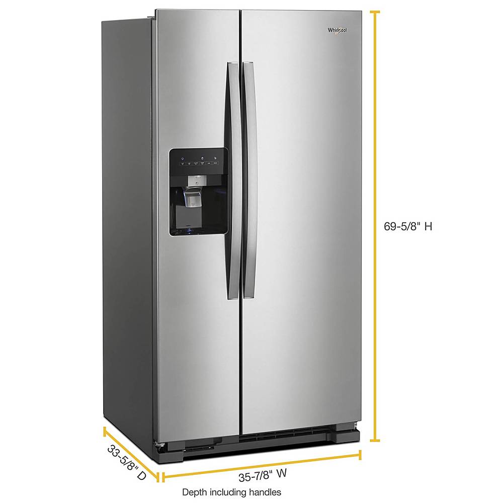 Whirlpool WRS315SDHM 24.6 Cu. Ft 36" Side-by-Side Refrigerator ENERGY STAR - Image 2
