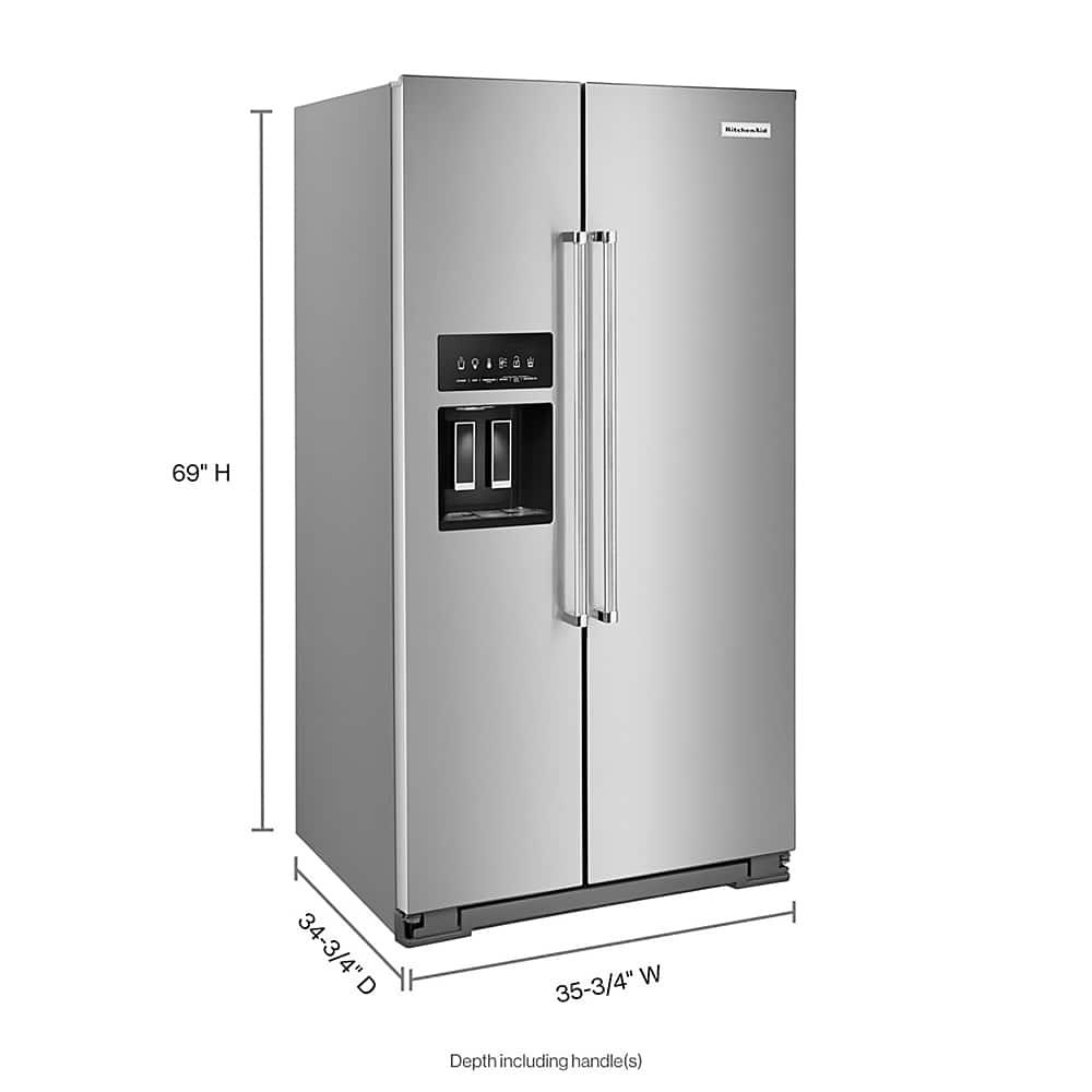 KitchenAid KRSF705HPS 24.8 Cu. Ft Refrigerator Side by Side ENERGY STAR - Image 2