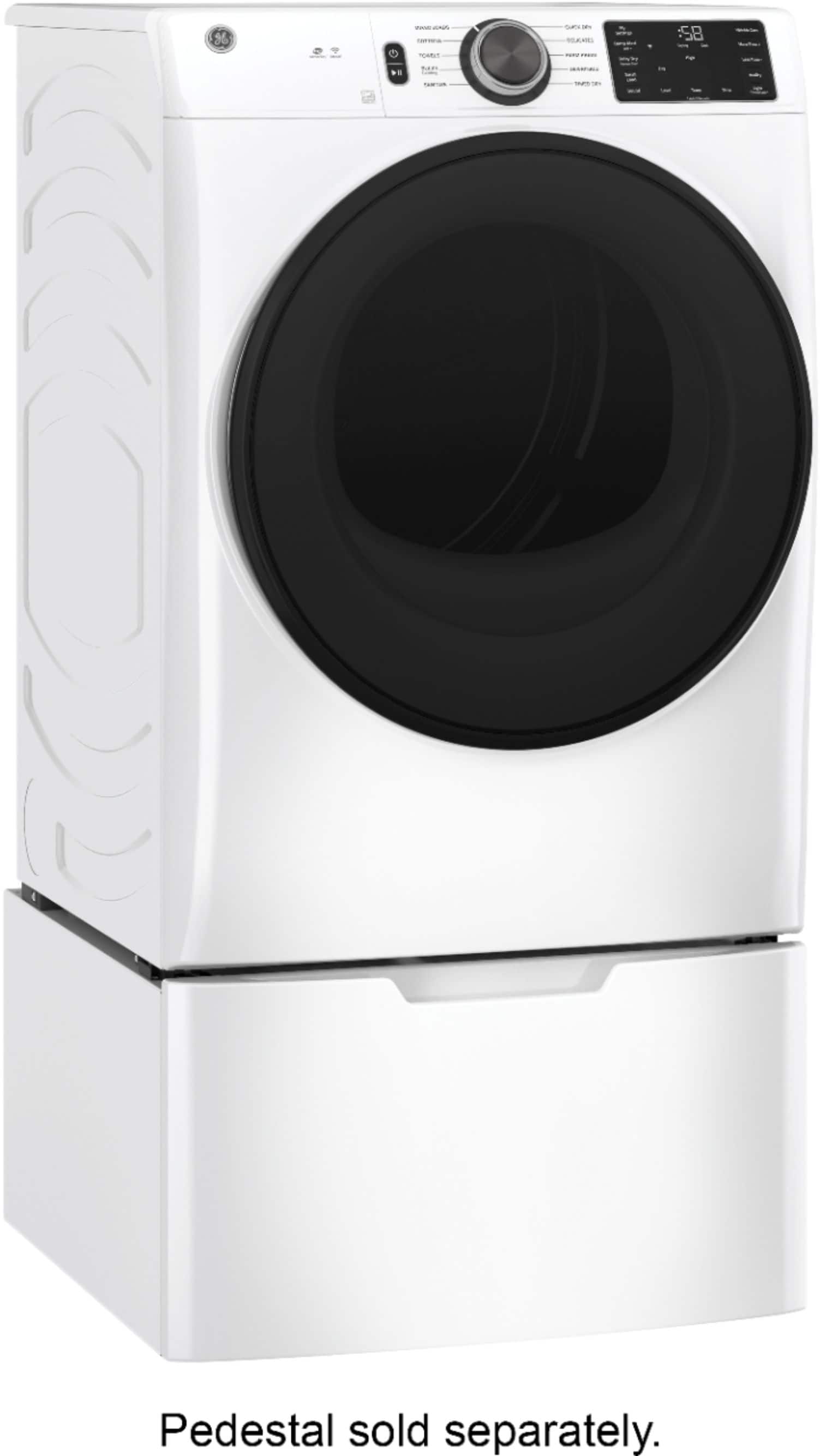 GE GFD55GSSNWW 7.8 Cu. Ft Dryer Smart ENERGY STAR White - Image 4