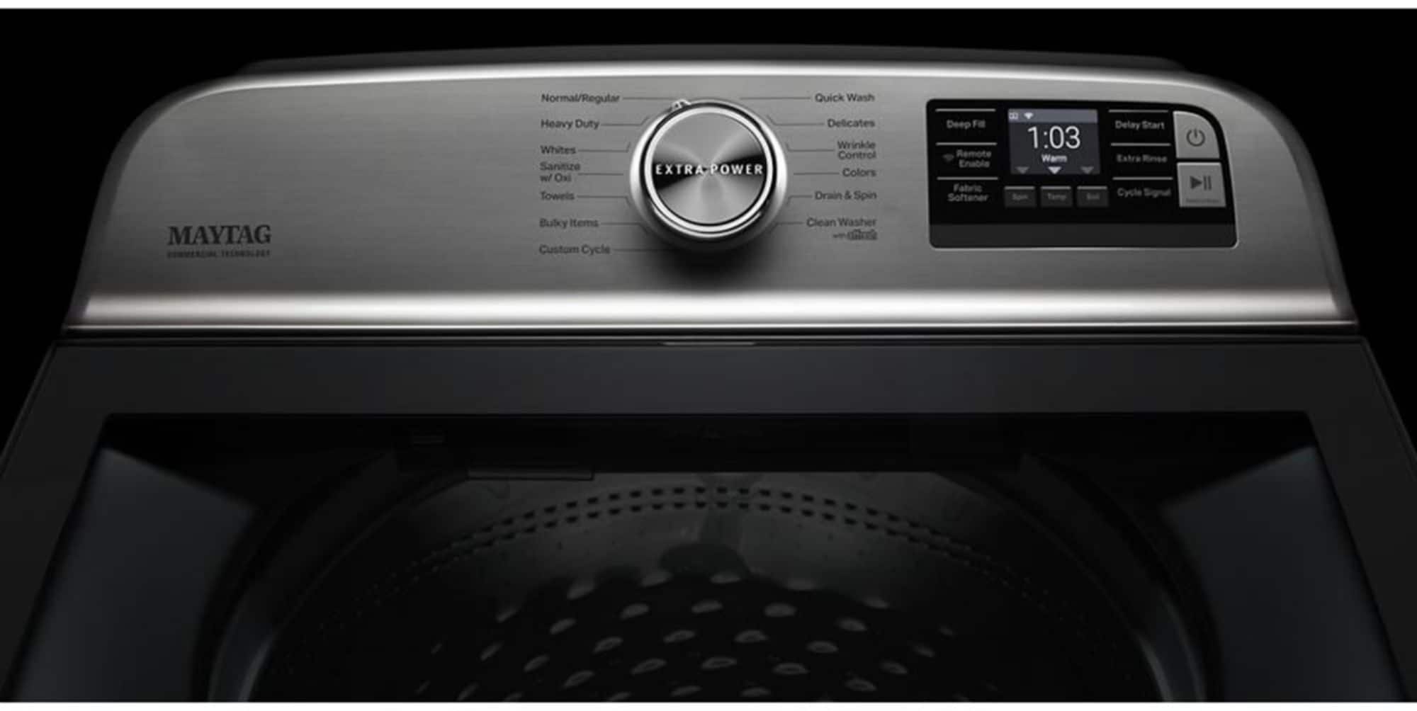 Maytag MVW7230HC 5.2 Cu. Ft Washer Top Load Smart ENERGY STAR Metallic Slate - Image 7