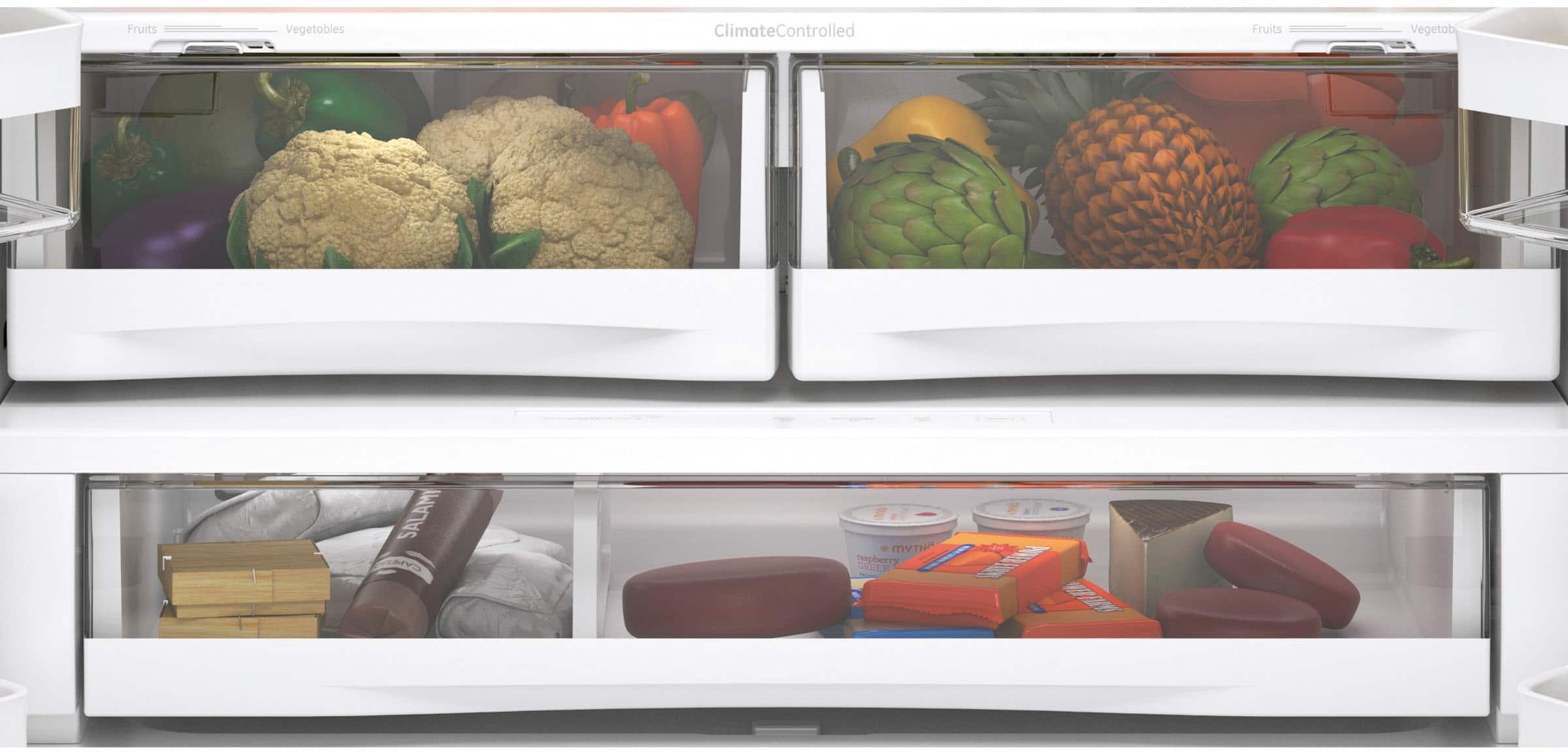 GE GFE28GYNFS 27.7 Cu. Ft French Door ENERGY STAR Stainless Steel - Image 9