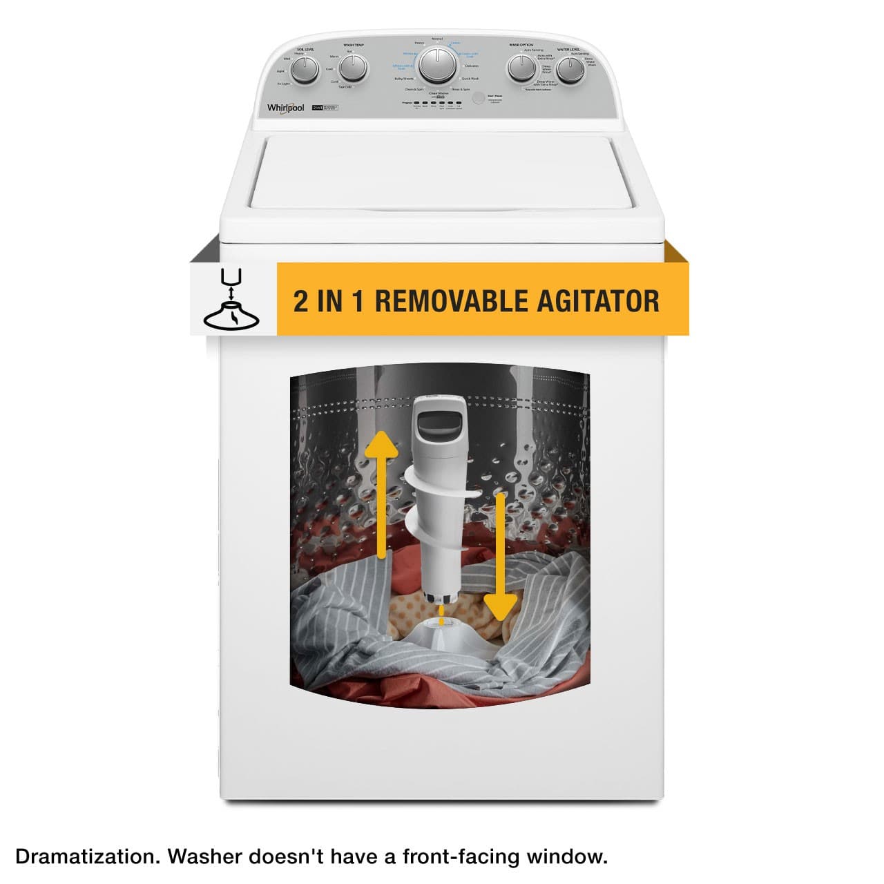 Whirlpool WTW4957PW 3.8 Cu. Ft Washer Top Load ENERGY STAR White - Image 5