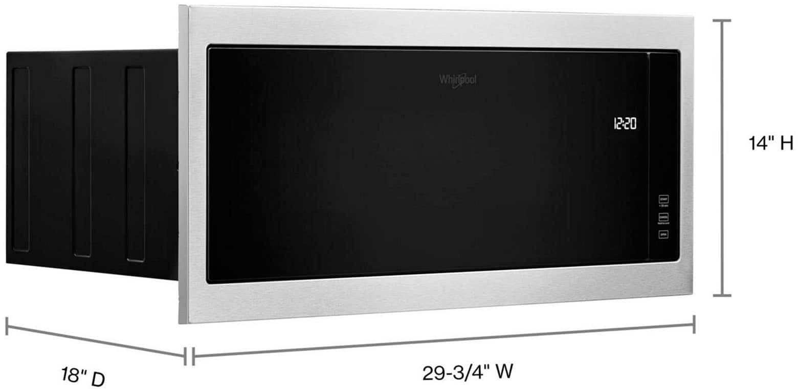 Whirlpool WMT50011KS 1.1 Cu. Ft Microwave Built In Stainless Steel - Image 2