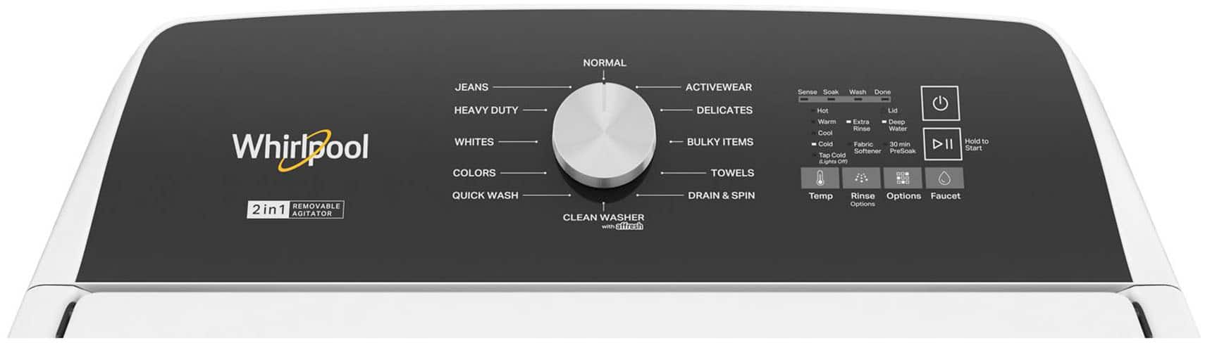 Whirlpool WTW5057LW 4.8 Cu. Ft Washer Top Load ENERGY STAR White - Image 5