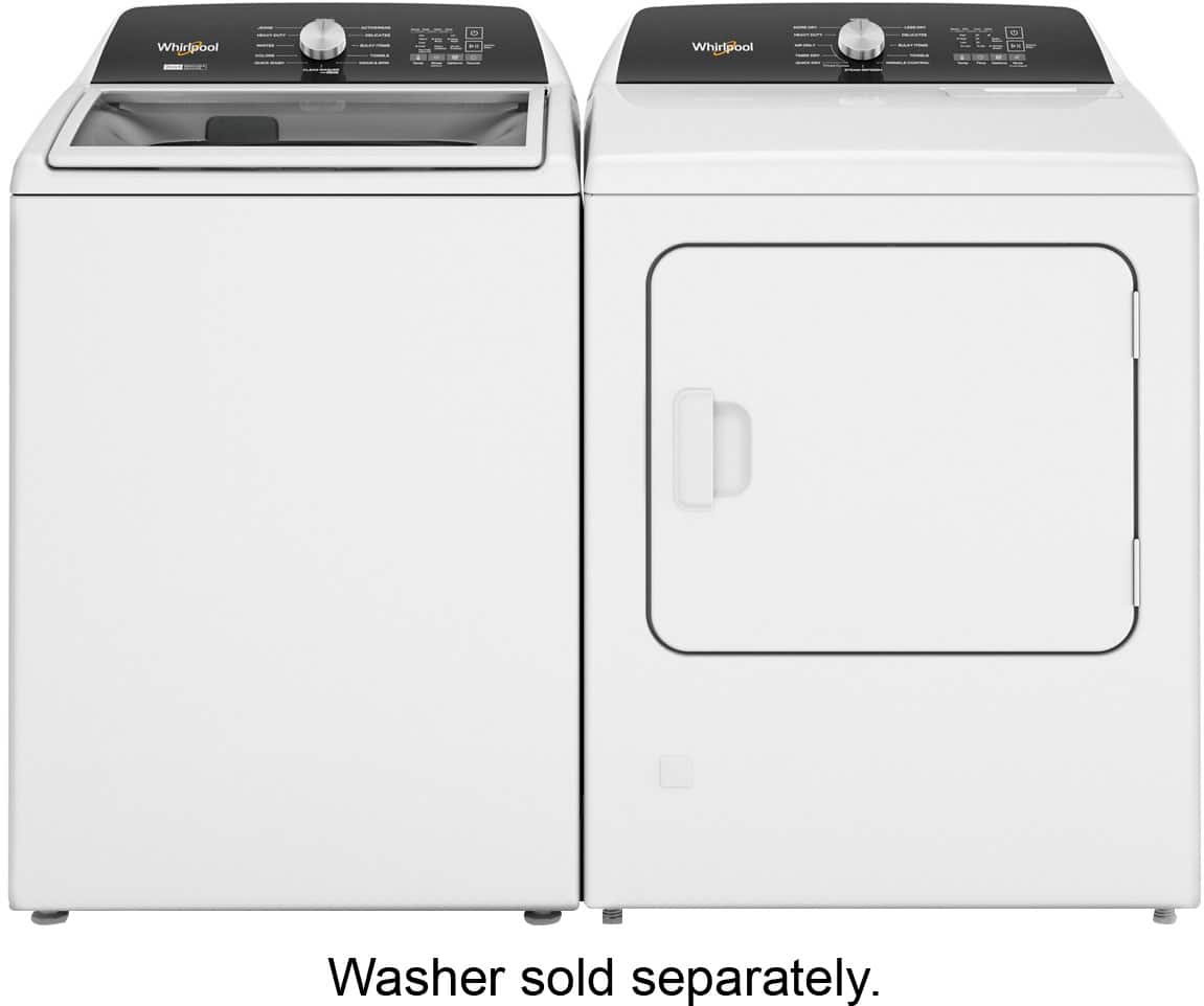 Whirlpool WGD5050LW 7.0 Cu. Ft Dryer Steam ENERGY STAR White - Image 9