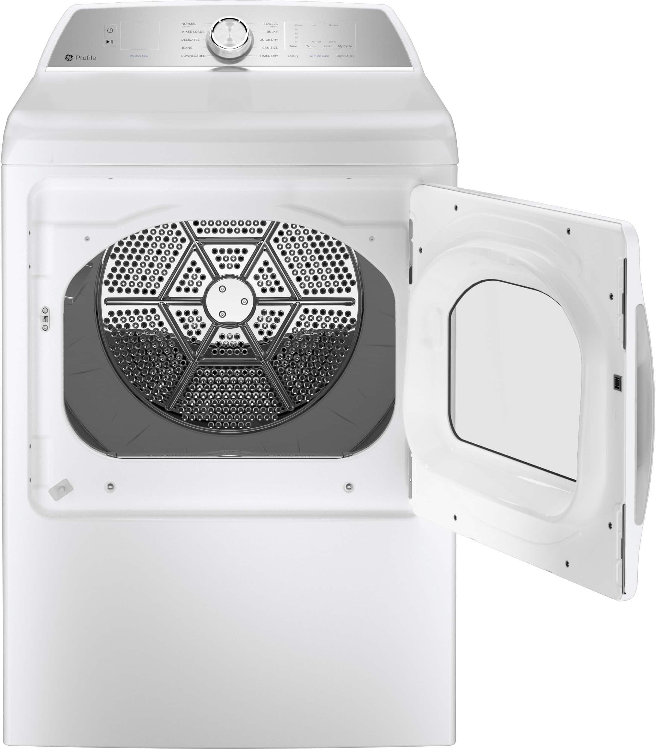 GE Profile PTD60GBSRWS 7.4 Cu. Ft Dryer Smart ENERGY STAR White - Image 2