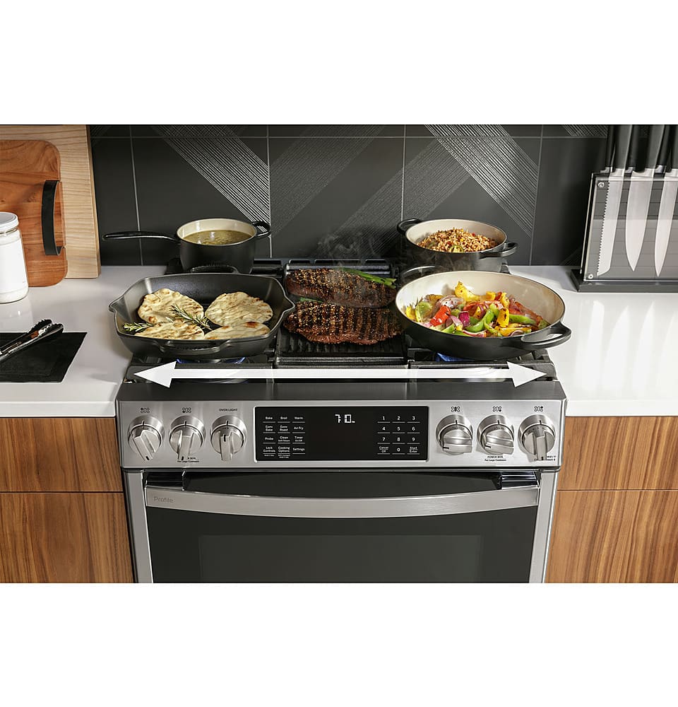 GE Profile PGS930YPFS 5.6 Cu. Ft Range SlideIn BuiltIn Convection - Image 7