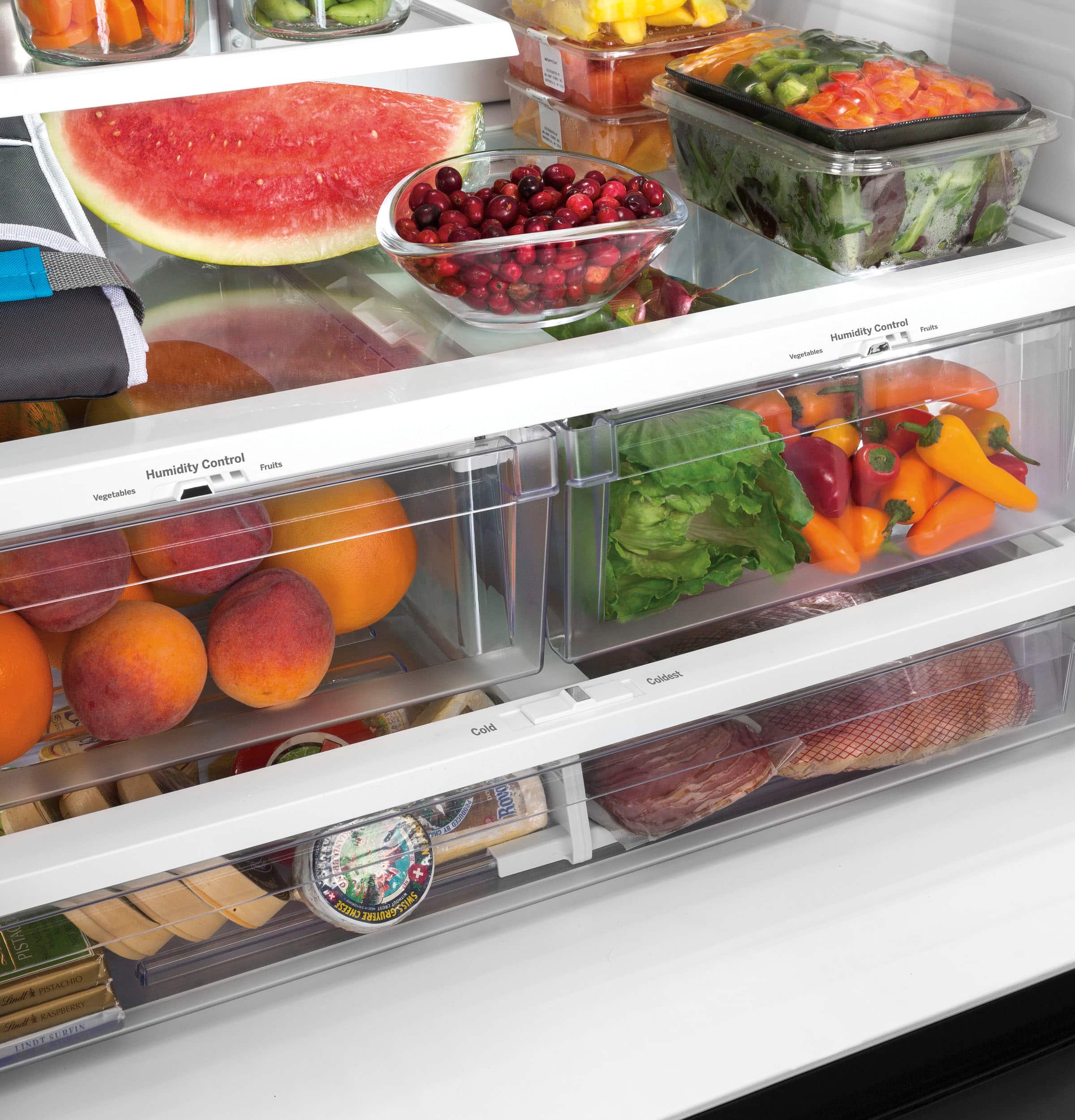 GE GNE27JYMFS 27.0 Cu. Ft French Door ENERGY STAR Stainless Steel - Image 5
