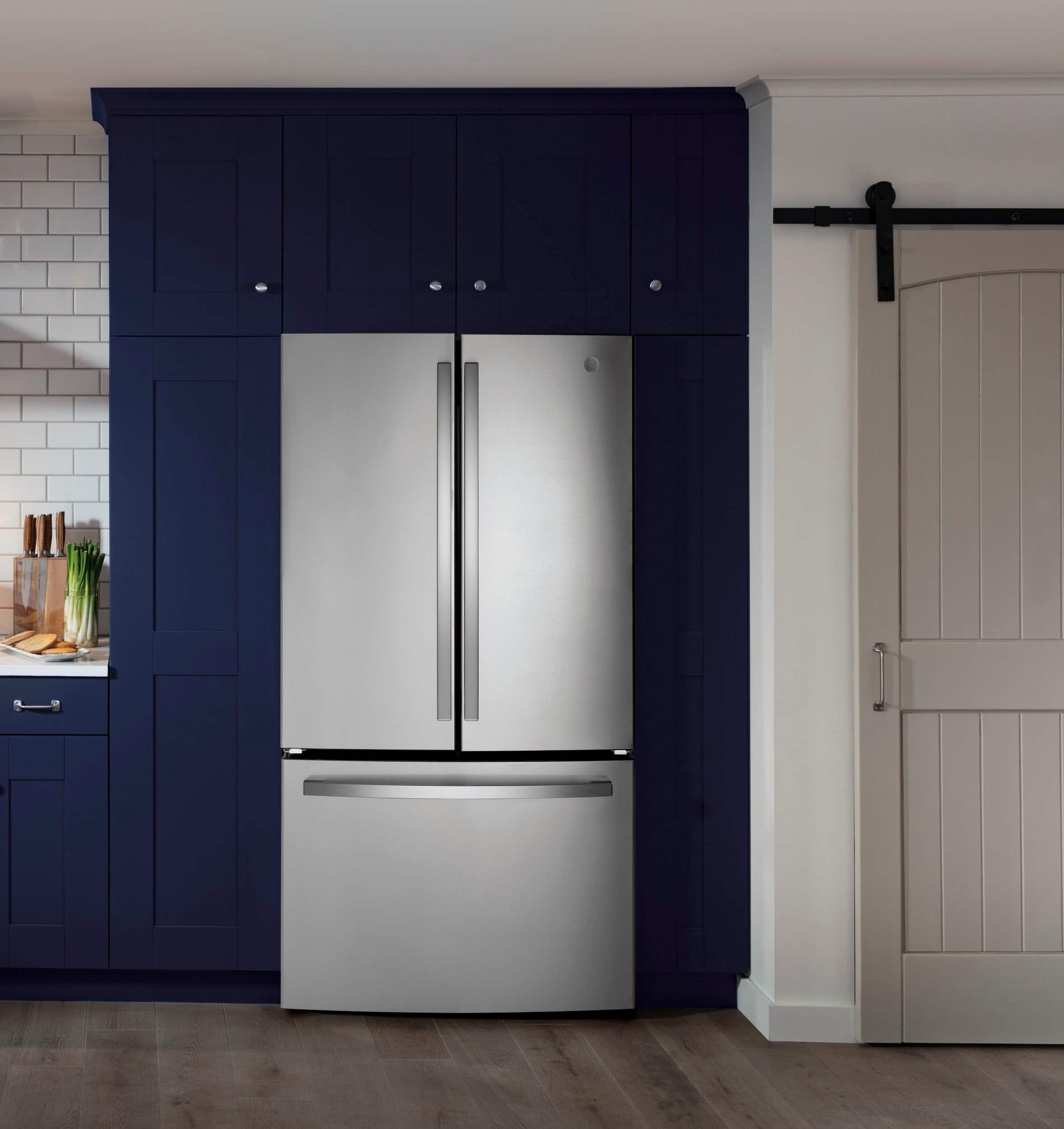 GE GNE27JYMFS 27.0 Cu. Ft French Door ENERGY STAR Stainless Steel - Image 9