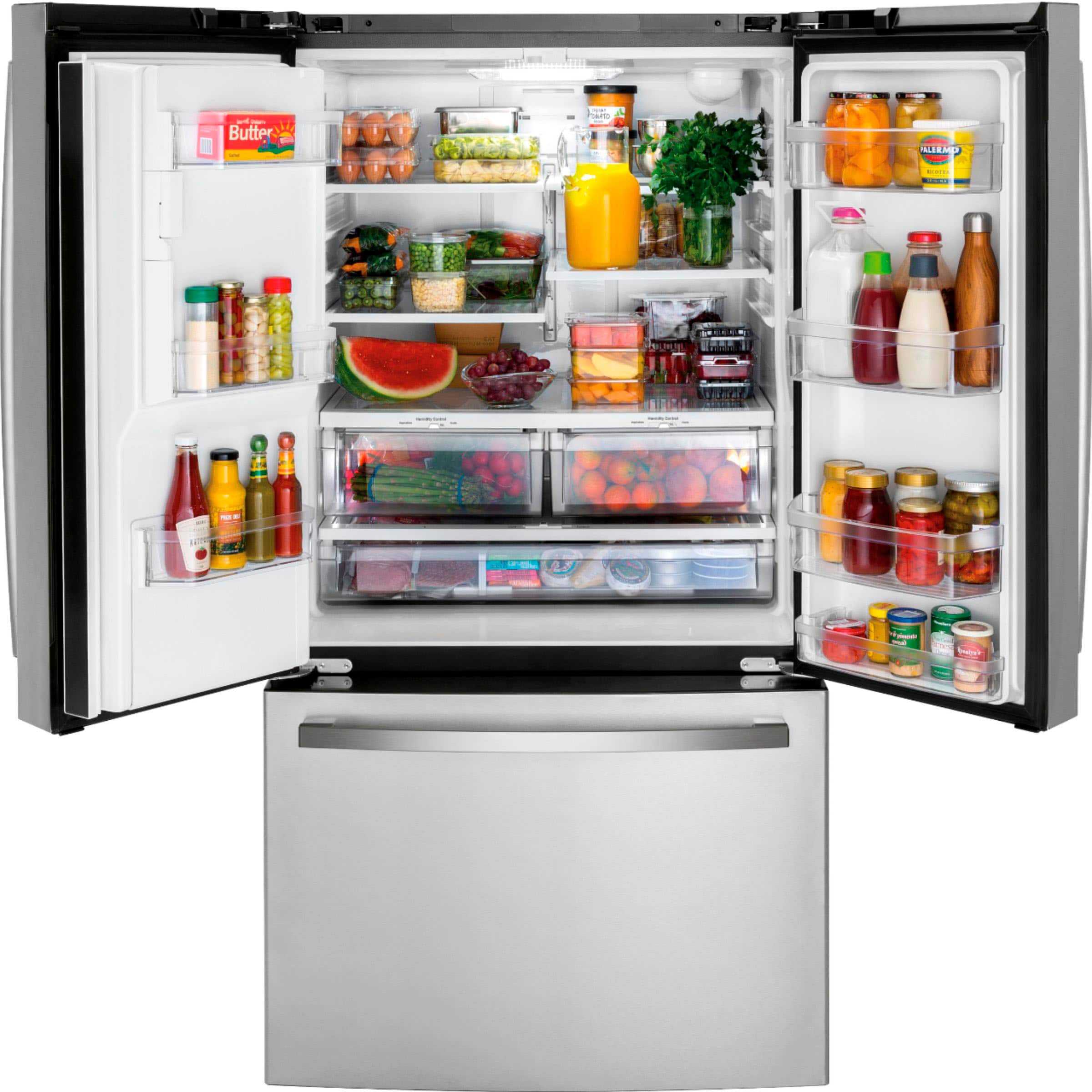 GE GFE26JYMFS 25.6 Cu. Ft French Door ENERGY STAR Stainless Steel - Image 2