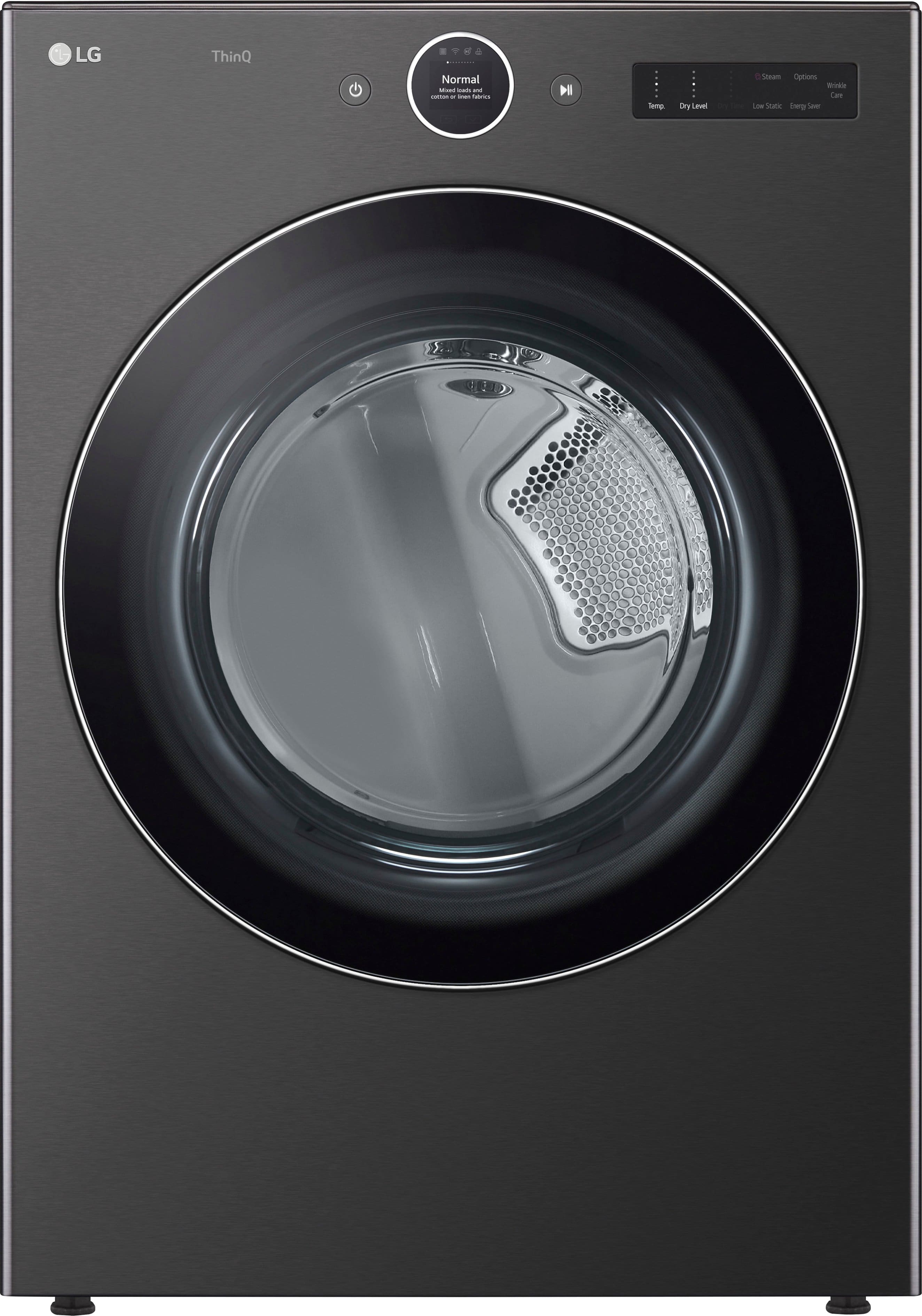 LG DLEX6700B 7.4 Cu. Ft Dryer Smart Steam ENERGY STAR Black Steel - Image 1