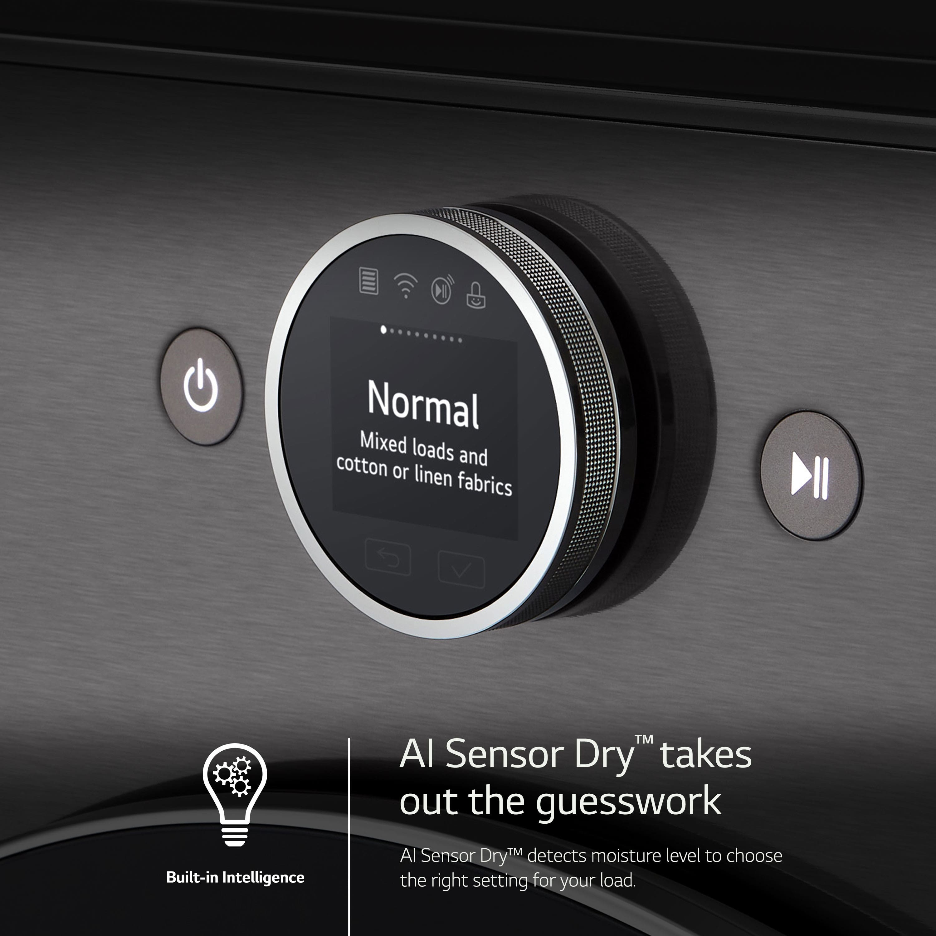 LG DLEX6700B 7.4 Cu. Ft Dryer Smart Steam ENERGY STAR Black Steel - Image 5