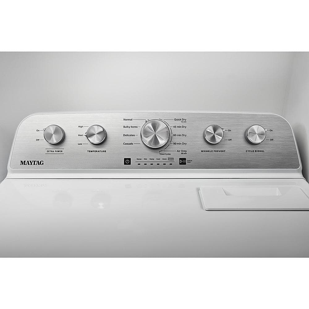 Maytag MGD5430MW 7.0 Cu. Ft Gas Dryer Steam ENERGY STAR White - Image 2