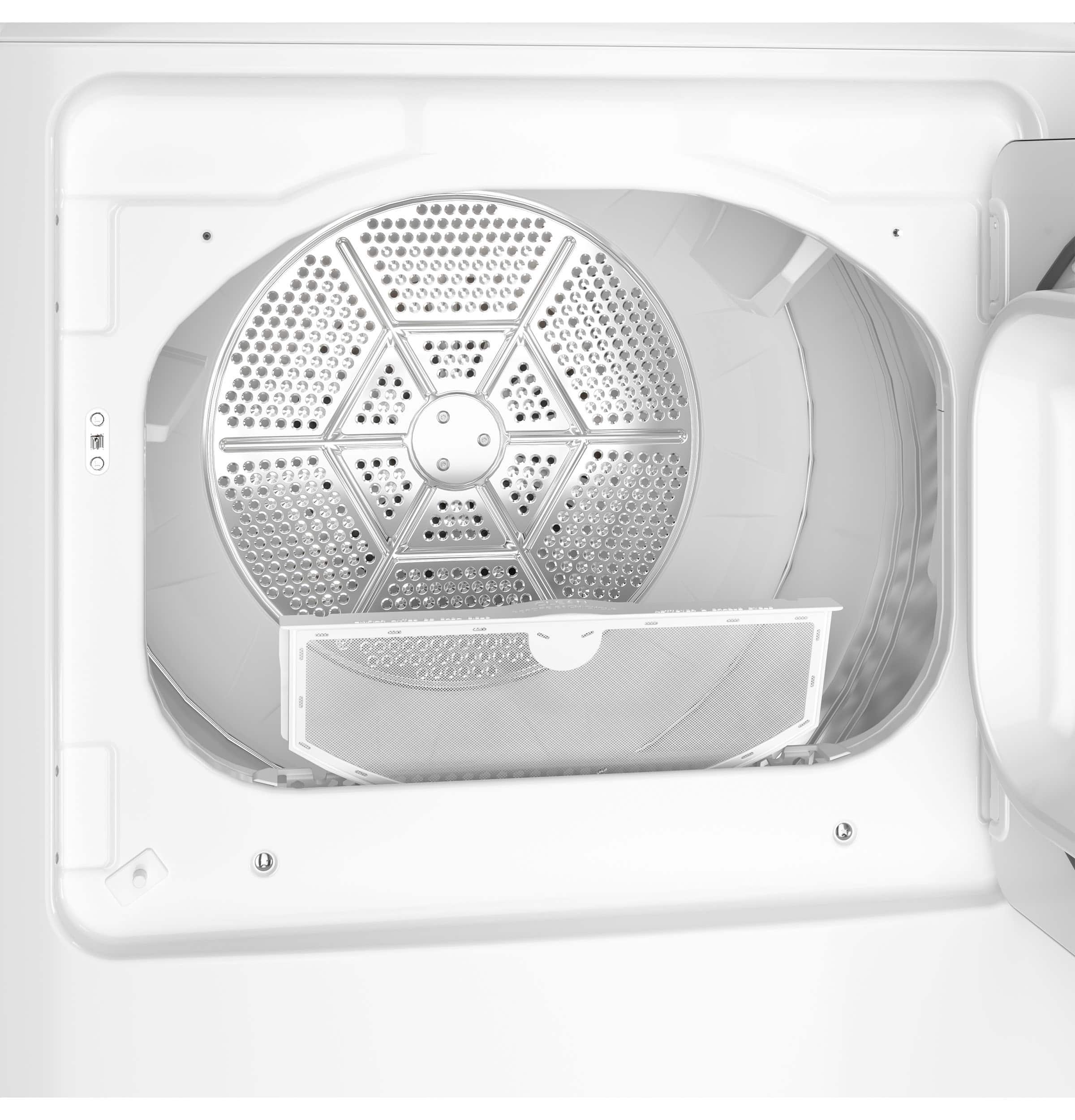 GE GTD48GASWWB 7.2 Cu. Ft Dryer ENERGY STAR White with Matte Black - Image 5