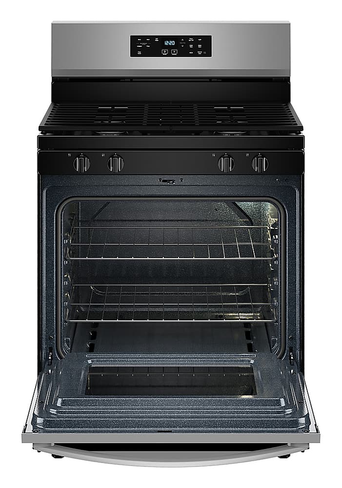 Whirlpool WFGS3530RS 5.3 Cu. Ft Range Cooktop Freestanding Stainless Steel - Image 2