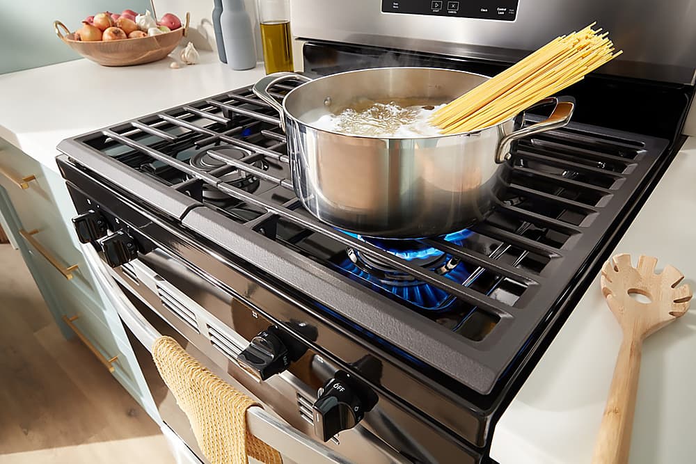 Whirlpool WFGS3530RS 5.3 Cu. Ft Range Cooktop Freestanding Stainless Steel - Image 10