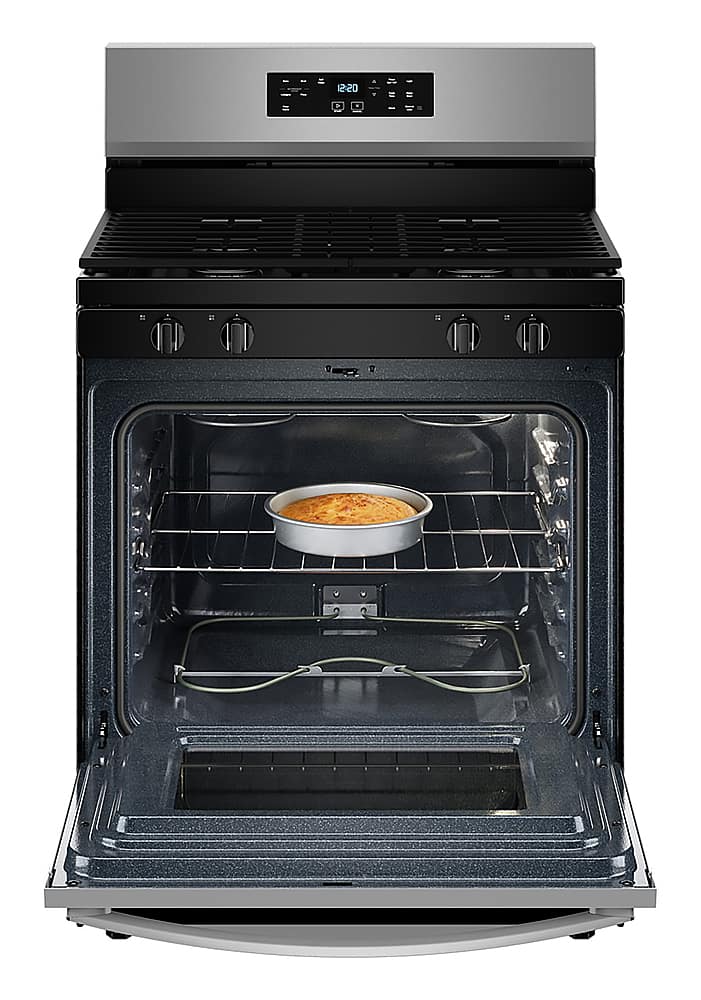 Whirlpool WFGS3530RS 5.3 Cu. Ft Range Cooktop Freestanding Stainless Steel - Image 3