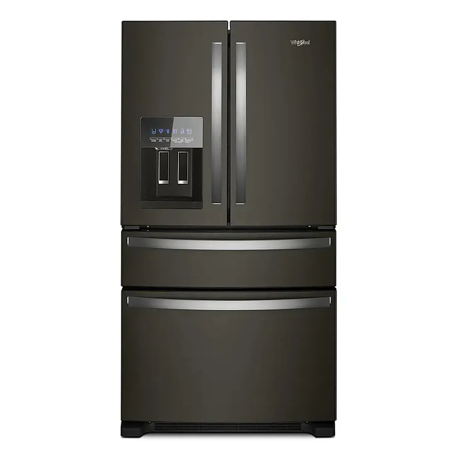 Whirlpool WRX735SDHV 24.5 Cu. Ft. 4-Door French Door Refrigerator, Black Stainless Steel