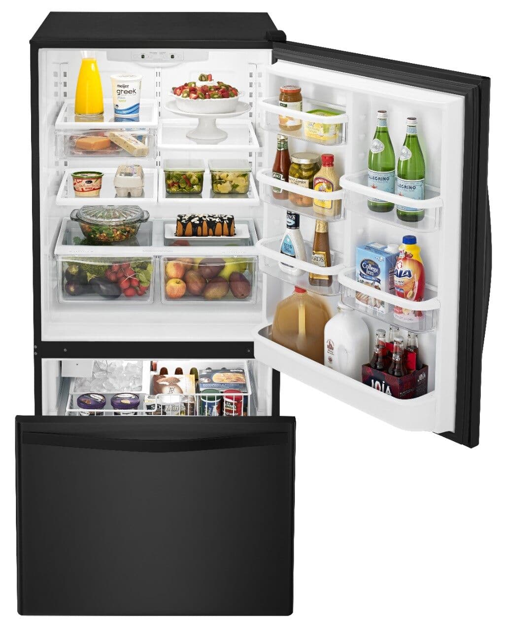 Whirlpool WRB329DMBB 18.7 Cu. Ft Freezer Refrigerator ENERGY STAR Black - Image 8