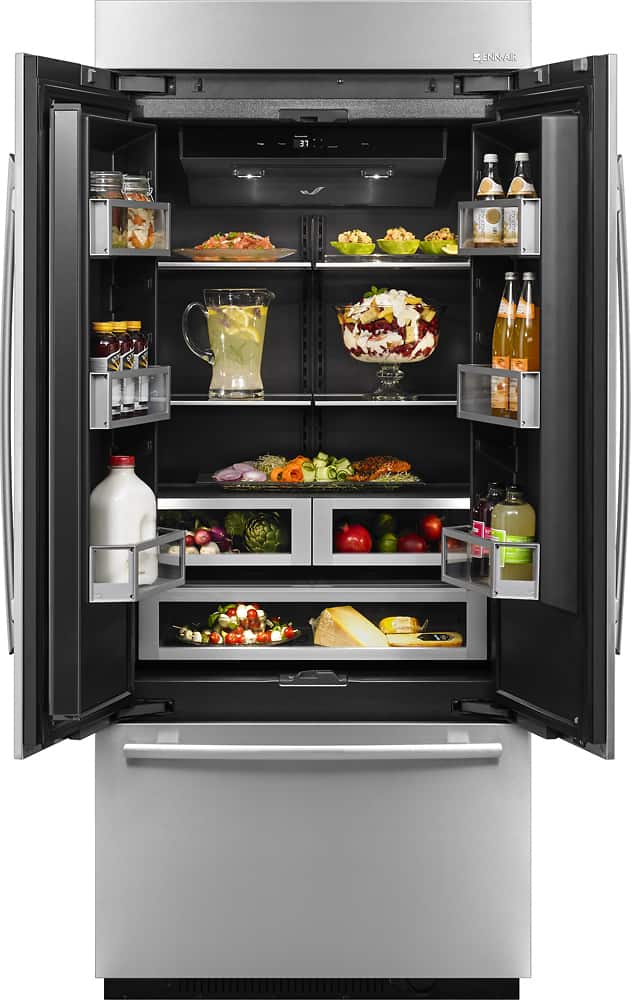 JennAir JF42NXFXDE 24.2 Cu. Ft French Door Refrigerator, Custom Panel Ready - Image 3