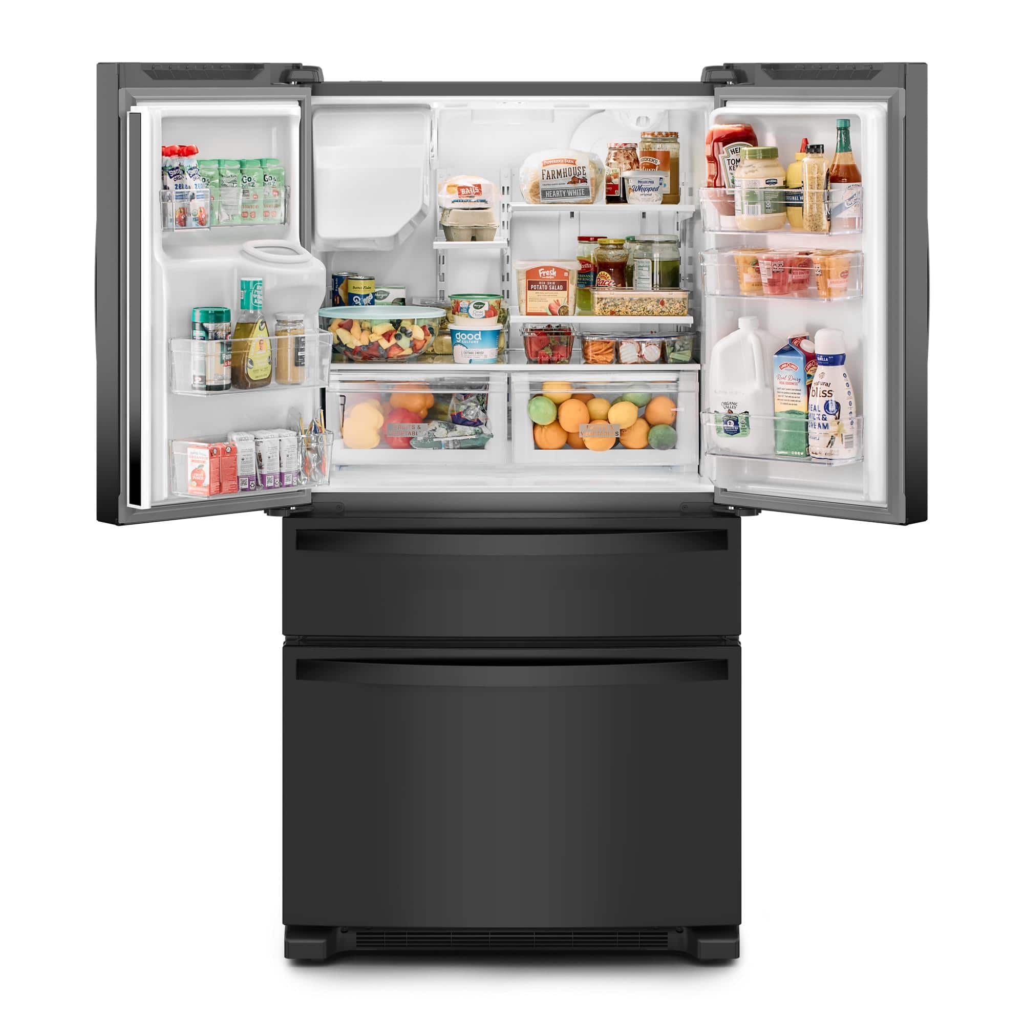 Whirlpool WRMF3636RB 24.5 Cu. Ft 36" French Door Refrigerator ENERGY STAR, Black - Image 3
