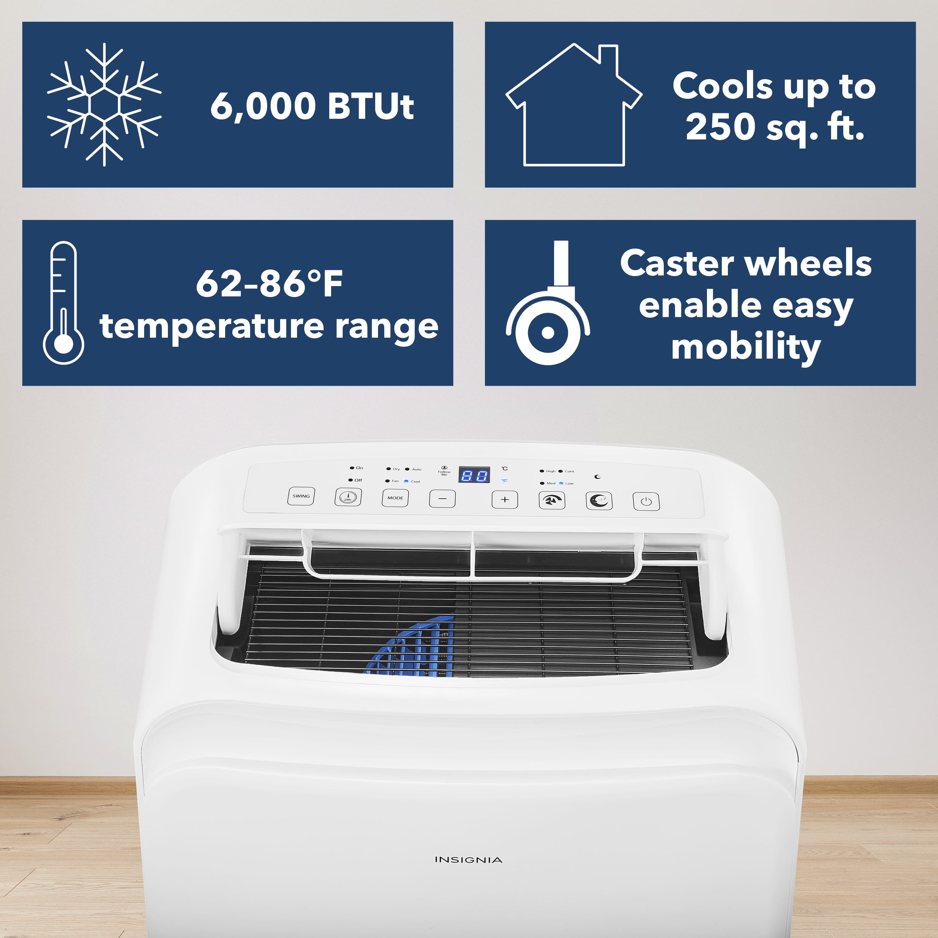 Insignia NSAC06PWH1 ENERGY STAR White - Image 3