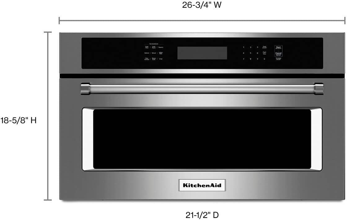 KitchenAid KMBP107ESS 1.4 Cu. Ft Microwave BuiltIn Stainless steel - Image 2