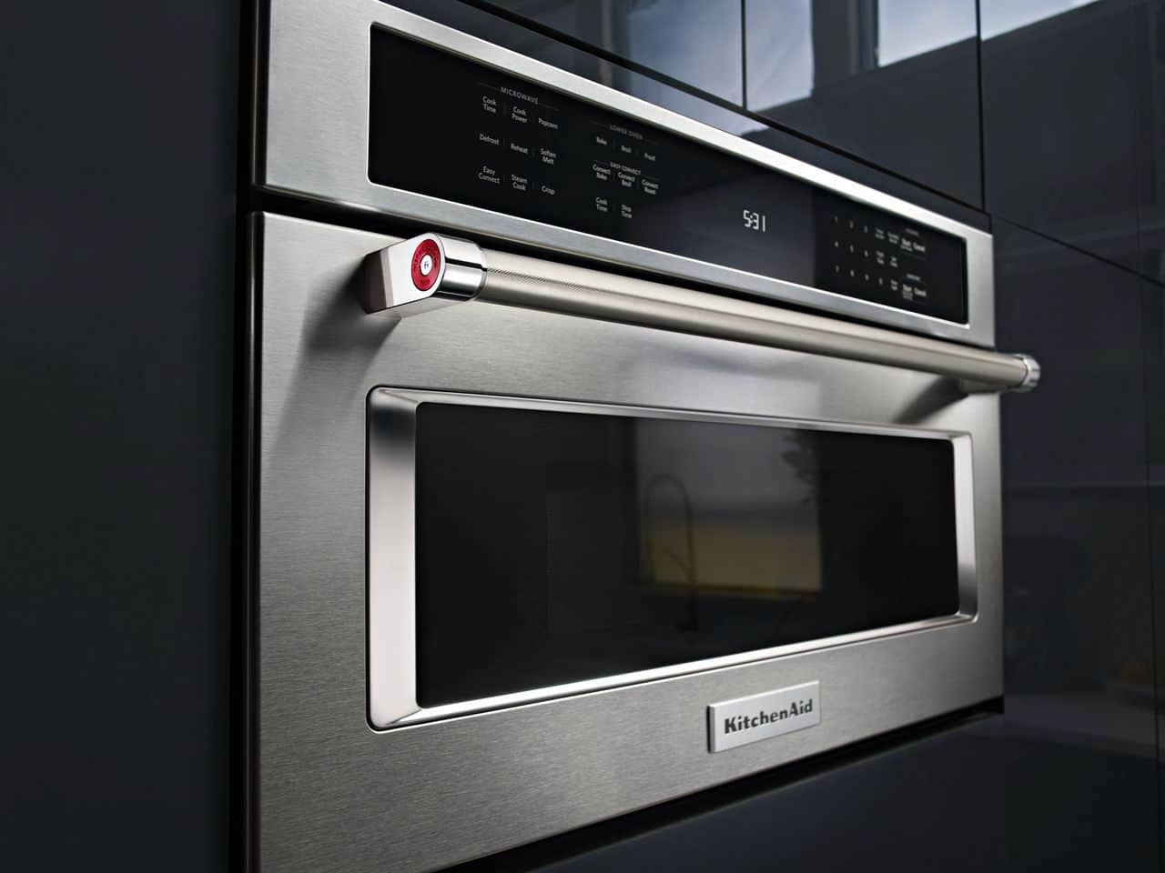 KitchenAid KMBP107ESS 1.4 Cu. Ft Microwave BuiltIn Stainless steel - Image 3