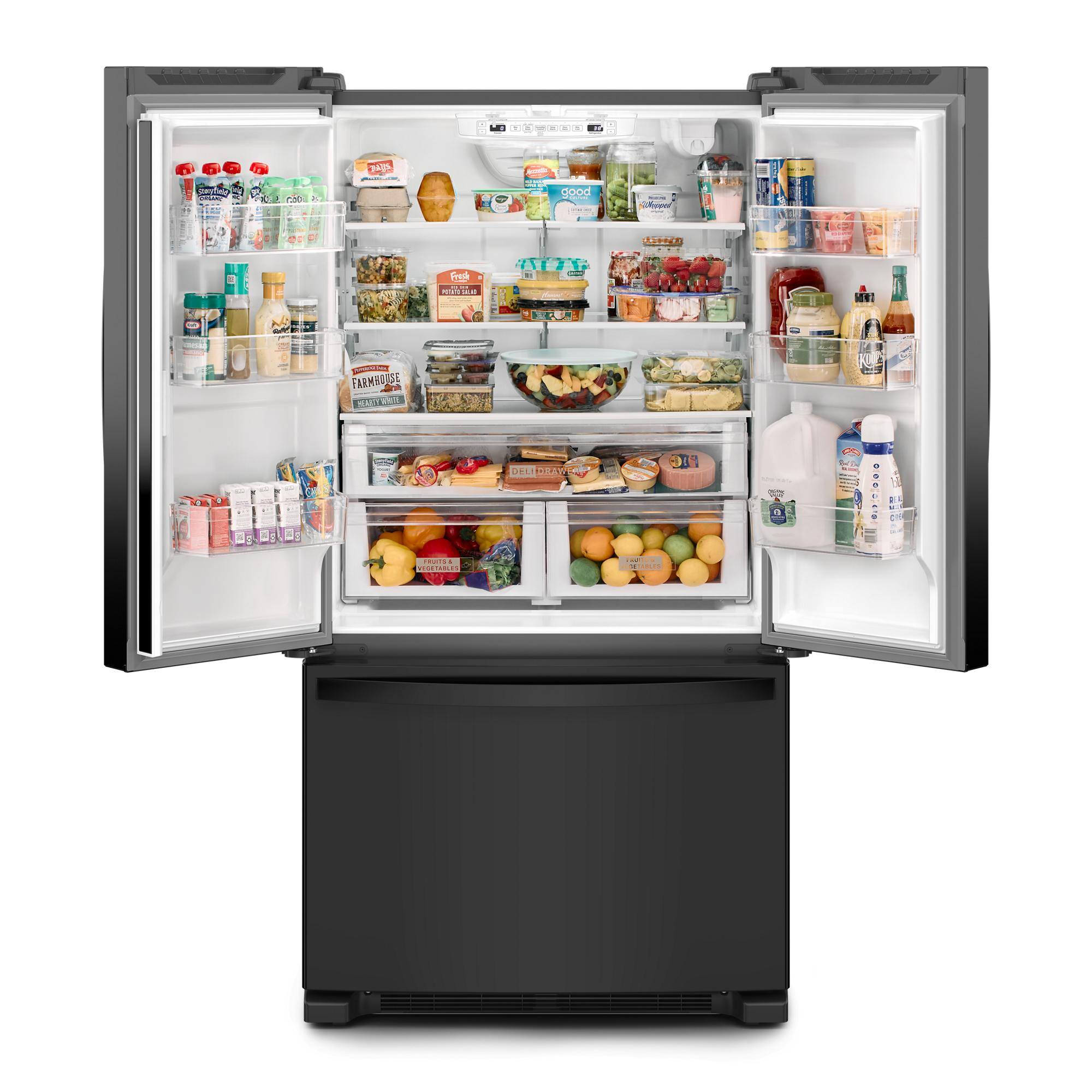 Whirlpool WRFC2036RB 20 Cu. Ft 36" French Door Refrigerator ENERGY STAR Black - Image 2