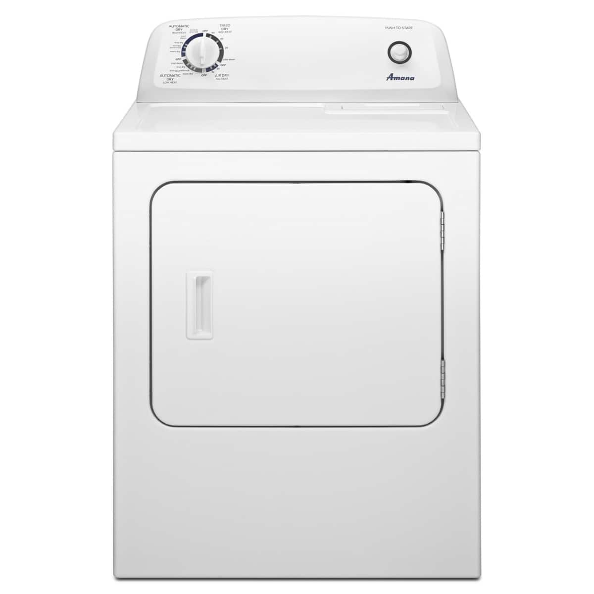 Amana NED4655EW 6.5 Cu. Ft Dryer ENERGY STAR White - Image 1