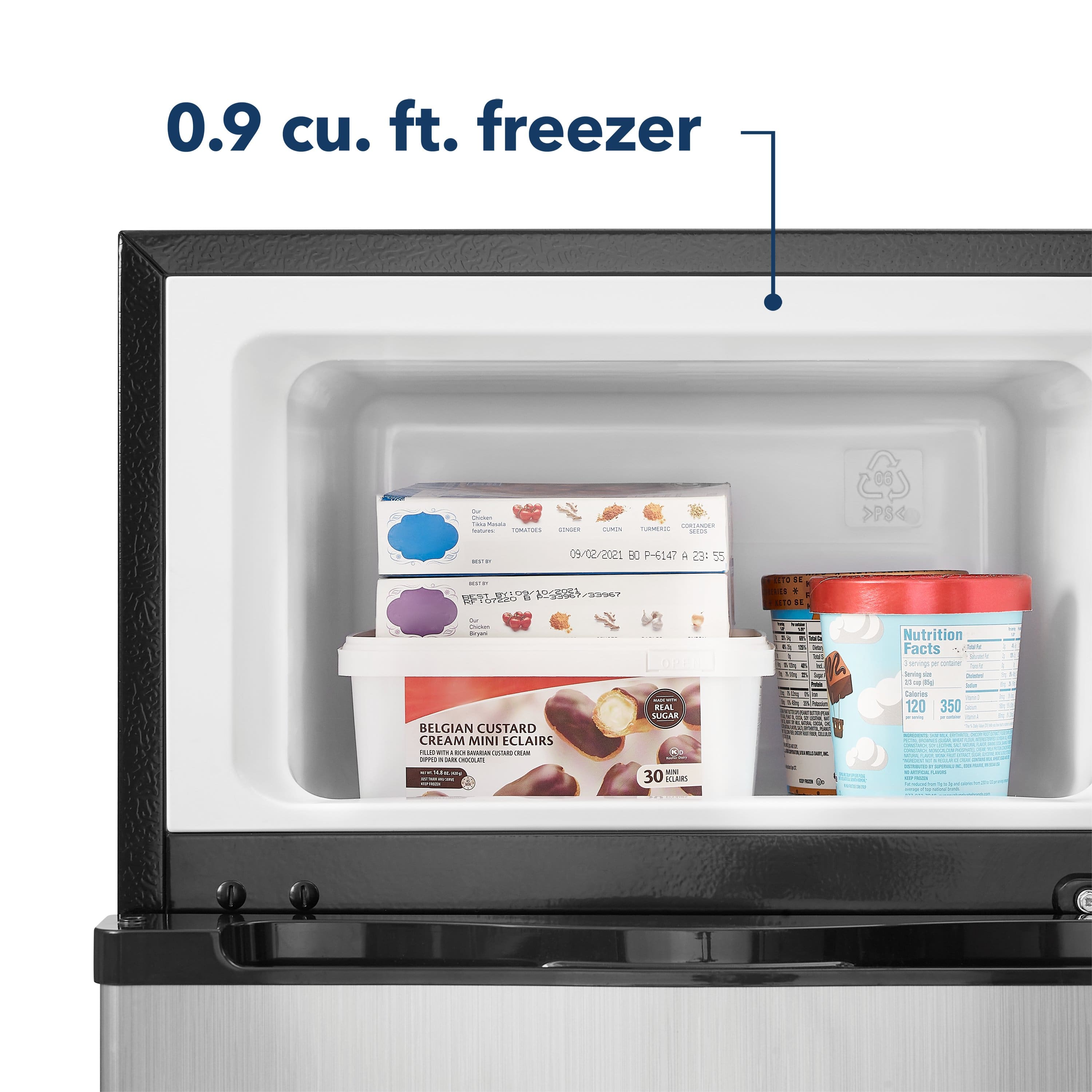 Insignia NSCF30SS9 3.0 Cu. Ft Freezer Top Freezer ENERGY STAR - Image 8