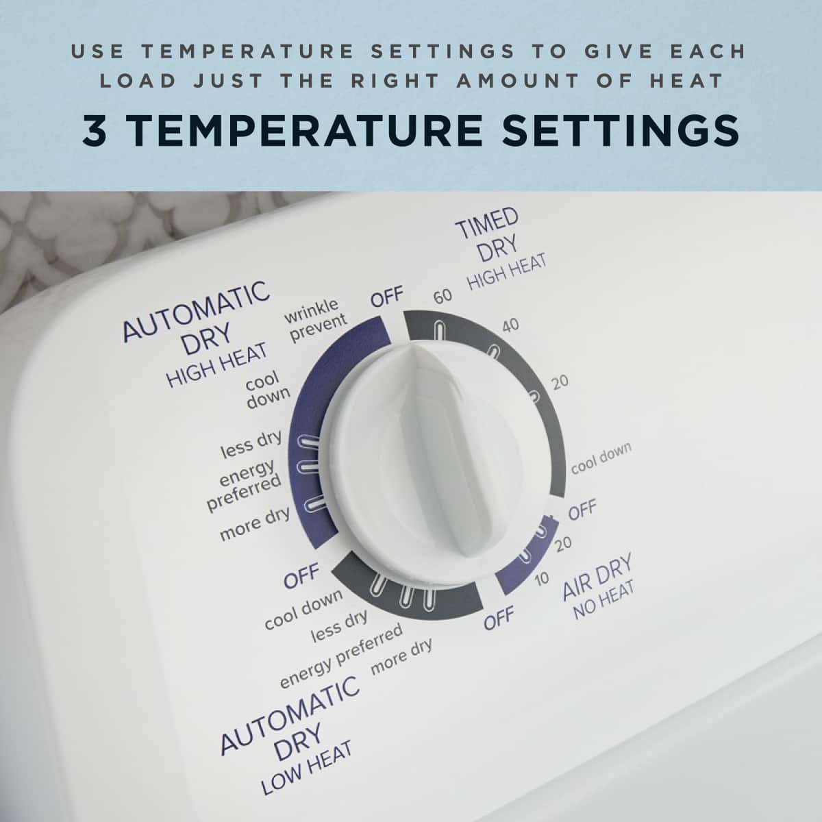 Amana NED4655EW 6.5 Cu. Ft Dryer ENERGY STAR White - Image 9
