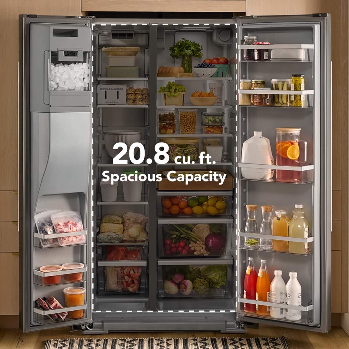 KitchenAid KRSC536RPS 20.8 Cu. Ft 36" Side-By-Side Counter-Depth Refrigerator - Image 13
