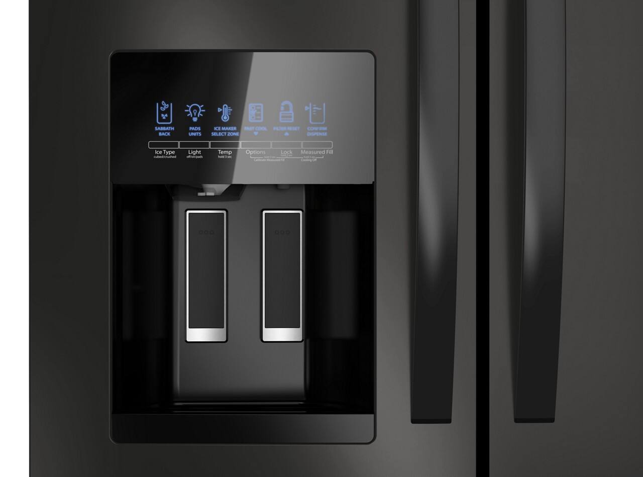 Whirlpool WRMF3636RB 24.5 Cu. Ft 36" French Door Refrigerator ENERGY STAR, Black - Image 7