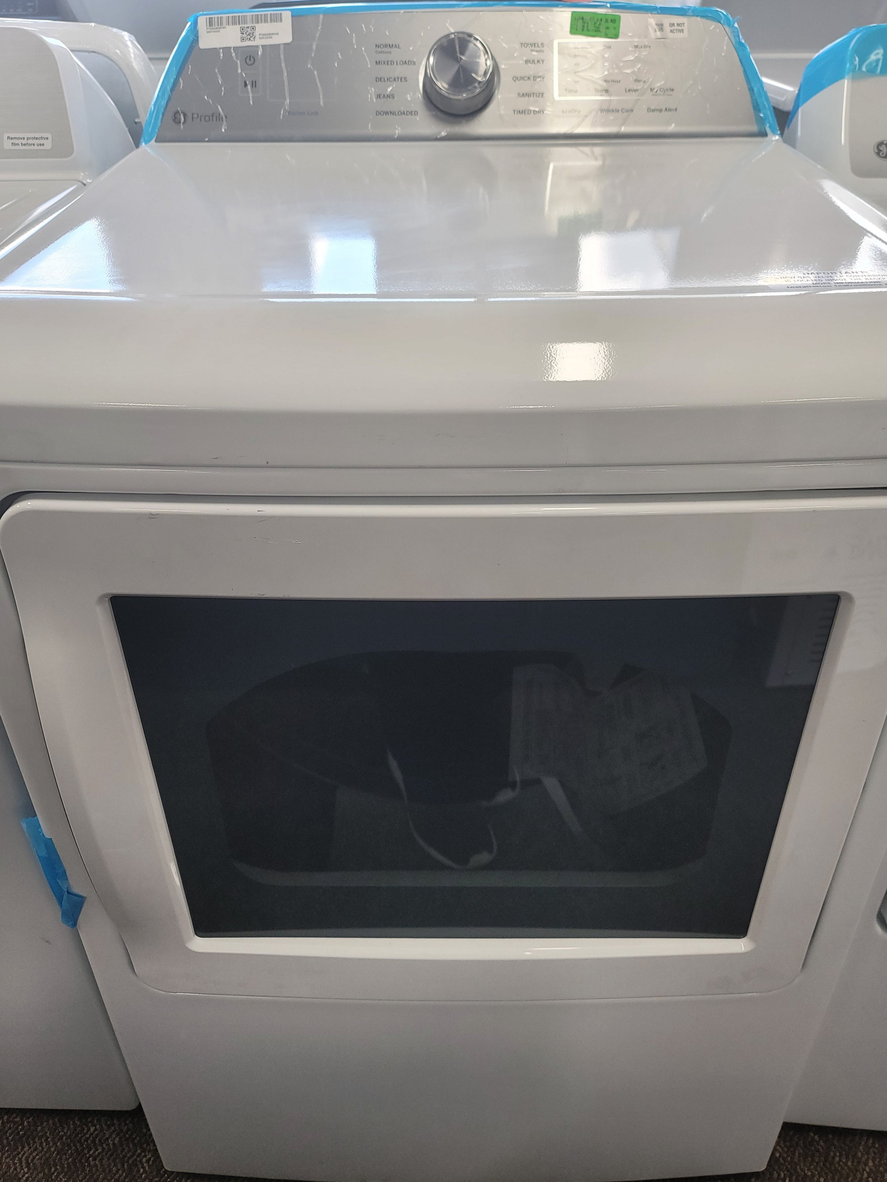 GE Profile PTD60GBSRWS 7.4 Cu. Ft Smart Gas Dryer, ENERGY STAR, White