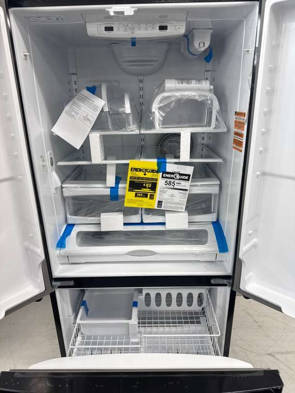 Whirlpool WRFF5333PB 22 cu. ft 33" French Door Refrigerator ENERGY STAR Black - Assessment Photo 10