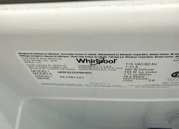 Whirlpool WRB322DMBM 22 cu. Ft 33" Bottom-Freezer Refrigerator, ENERGY STAR - Assessment Photo 10