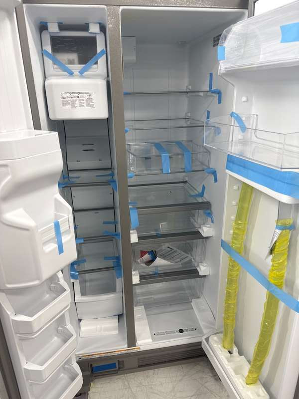 Whirlpool WRS321SDHZ 21.4 Cu. Ft 33" Side-by-Side Refrigerator, Stainless Steel - Assessment Photo 10