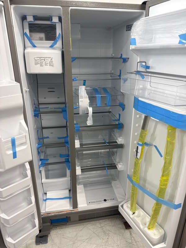 Whirlpool WRS321SDHZ 21.4 Cu. Ft 33" Side-by-Side Refrigerator, Stainless Steel - Assessment Photo 11