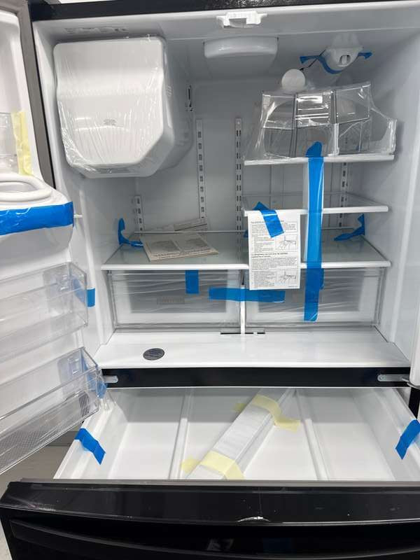 Whirlpool WRMF3636RB 24.5 Cu. Ft 36" French Door Refrigerator ENERGY STAR, Black - Assessment Photo 12