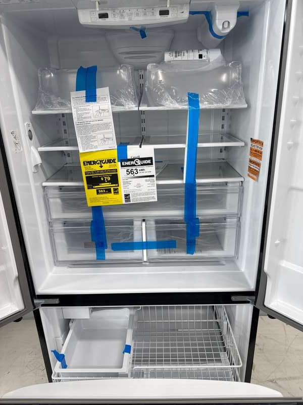 Whirlpool WRFC2036RB 20 Cu. Ft 36" French Door Refrigerator ENERGY STAR Black - Assessment Photo 12