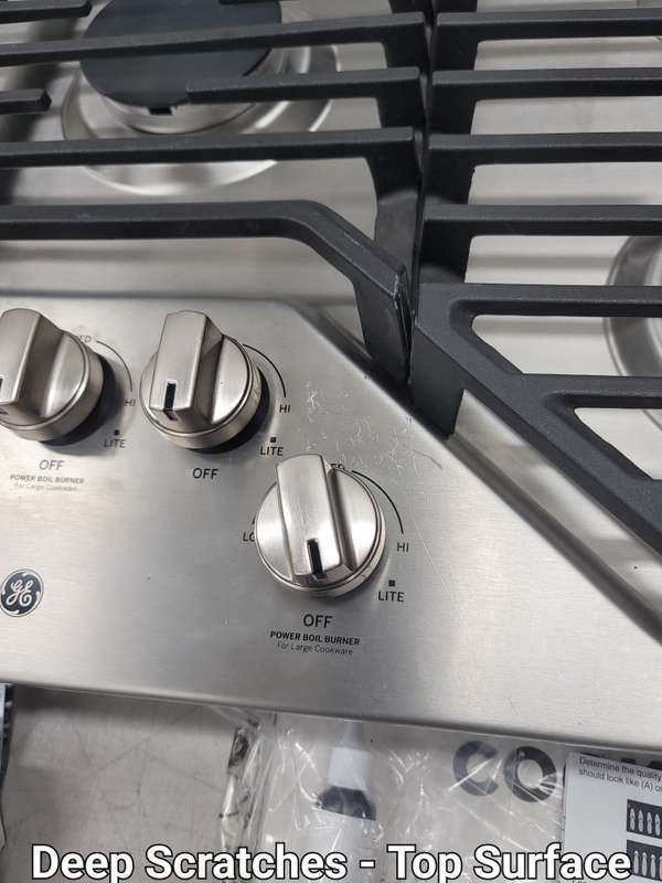 GE JGP5036SLSS 36" Cooktop BuiltIn Stainless Steel - Assessment Photo 12